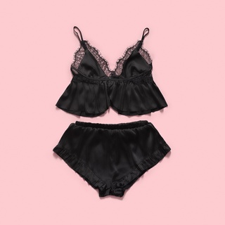 Đồ ngủ nữ sexy, lụa mềm mịn, không đệm quyến rũ Venus Croptop Bèo