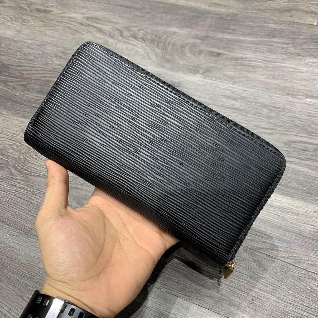 Ví cầm tay nam kiểu dáng bóp da dài, Ví da cao cấp thời trang clutch giá rẻ