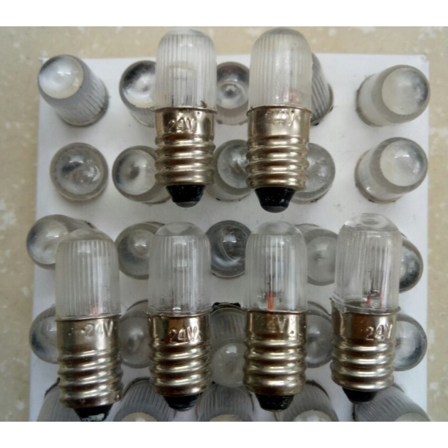 Bóng Đèn Neon Đuôi Xoáy 10mm E10 / Đuôi Gài 9mm BA9S 24V/220V