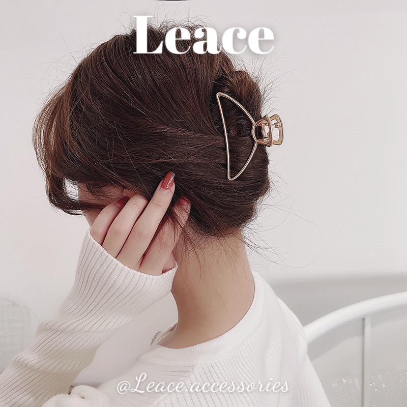 Kẹp tóc, cặp tóc càng cua kim loại phong cách Hàn Quốc HDC014-019 Leace.accessories