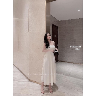 Đầm maxi dáng xòe cúp ngực 2 dây đan lưng!