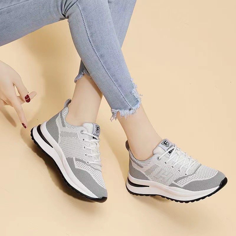 Giày Thể Thao Phối Lưới Thoáng Khí Thời Trang Xuân Hè Cho Nữ TTH225