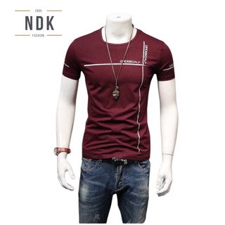 Áo thun nam ngắn tay cổ tròn giá rẻ mặc đẹp phong cách thể thao - A021