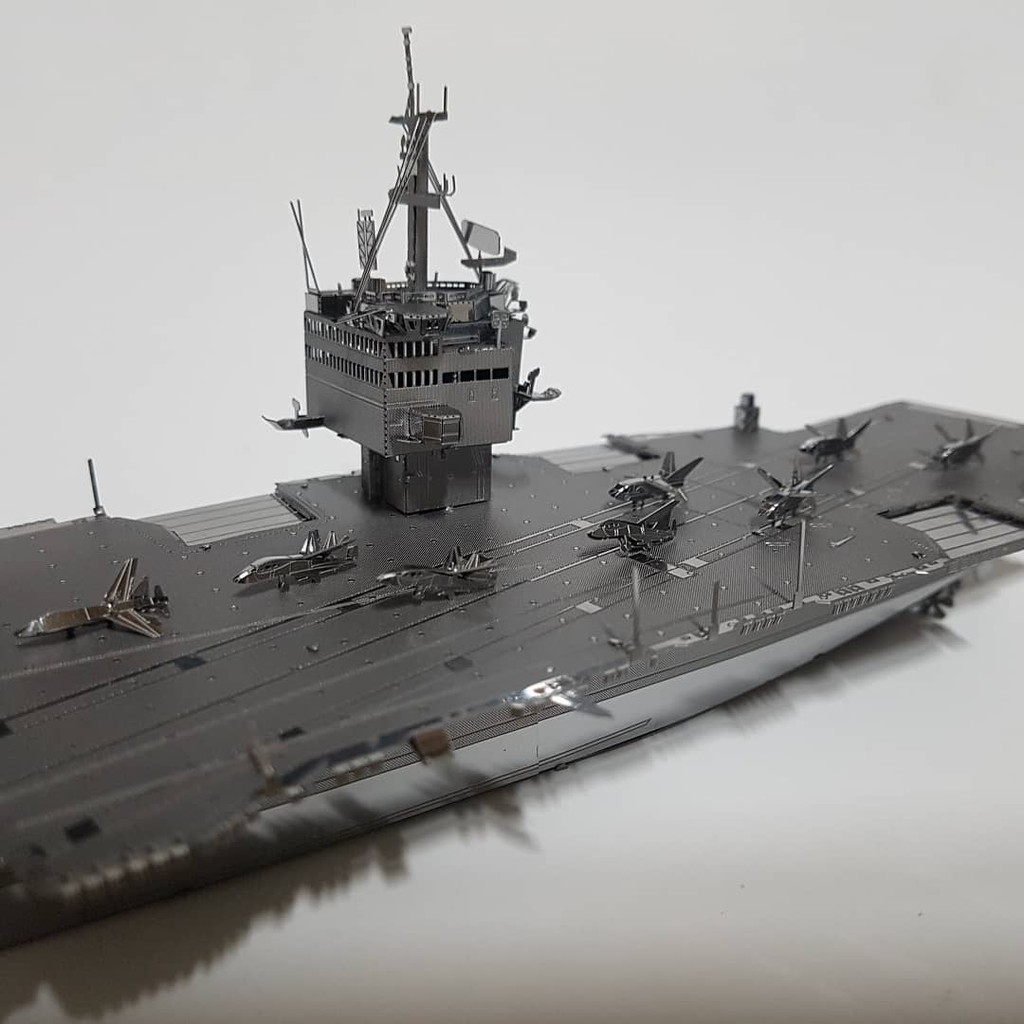 Mô hình 3D kim loại lắp ráp Piececool Tàu sân bay USS Enterprise CVN-65 [Chưa lắp]