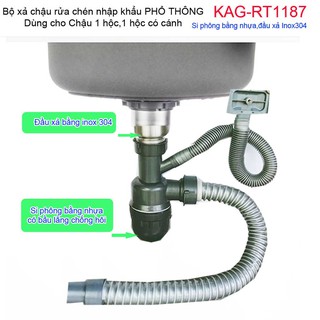 BỘ XẢ CHẬU CHÉN BÁT 1 HỐ KAG-RT1187