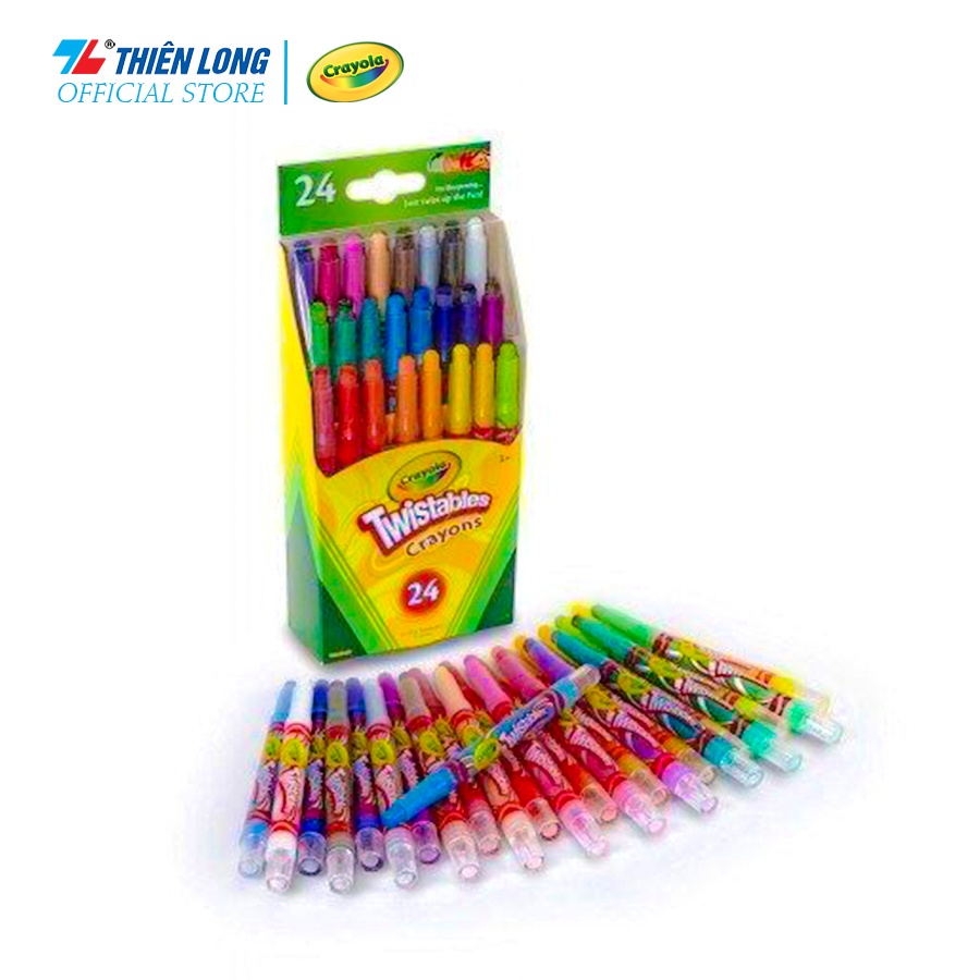 Bộ bút sáp vặn mini 24màu CRAYOLA 529724