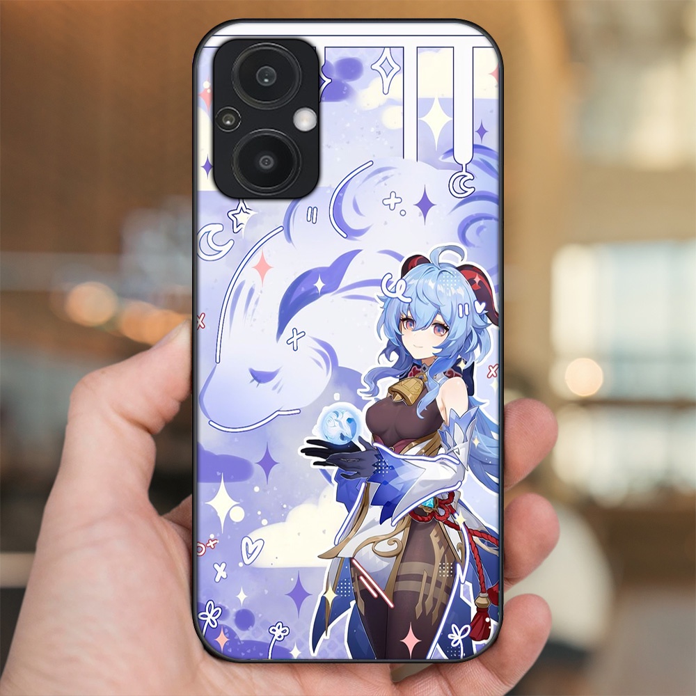 Ốp lưng Oppo Reno 7Z 5G viền đen in hình Ganyu Genshin Impact