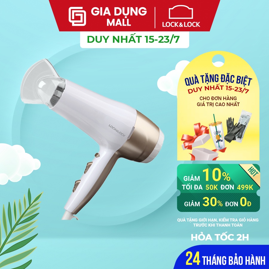 Máy Sấy Tóc Lock&Lock ENA136WHT ( 2000-2200W ) - giadungmall