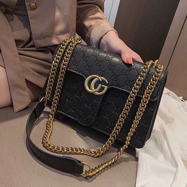 Túi đeo chéo hàng quảng châu in vân chìm 576