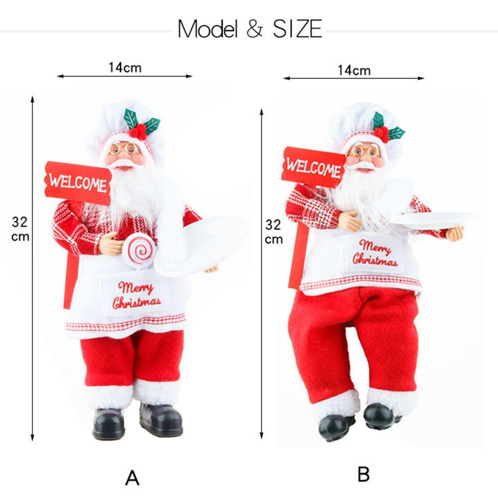Mô Hình Ông Già Noel Vui Nhộn Kích Thước 32cm Trang Trí Cửa Mừng Năm Mới / Giáng Sinh