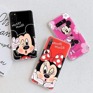 Ốp Lưng Trong Suốt In Hình Chuột Mickey / Minnie Cho Lg Q60 Q52 V60 V50 V50S V40 V20
