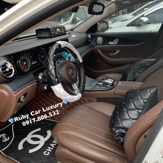 Bọc vô lăng Luxury cao cấp đính đá đen trắng