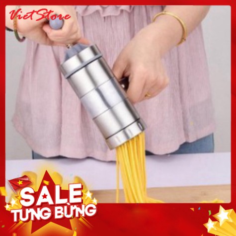 Máy Làm Bún, Mỳ Tươi Tại Nhà Bằng Inox, Tặng Kèm Bộ 5 Size Bún - VietStore