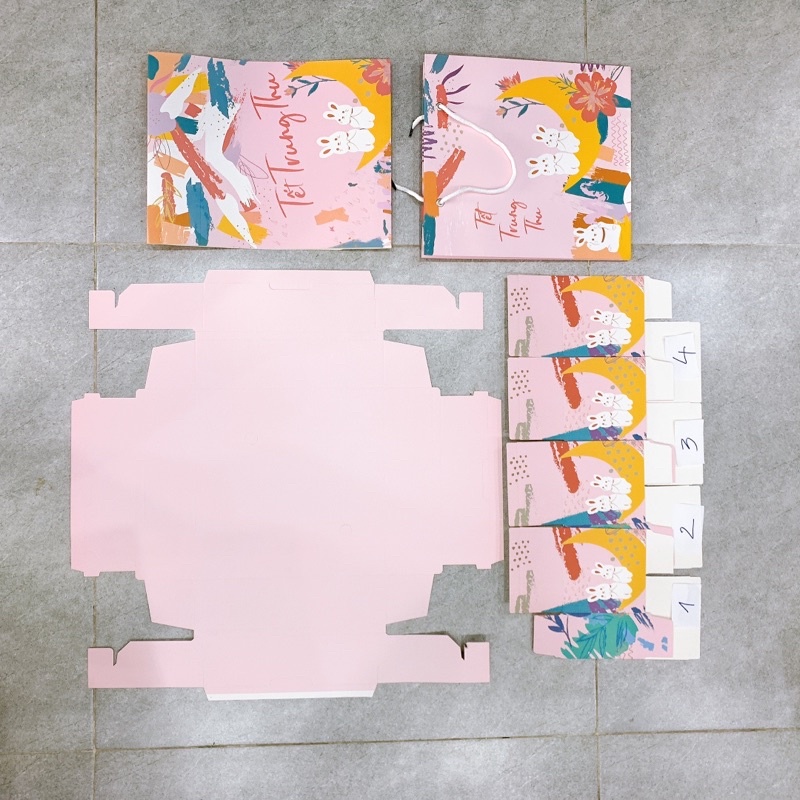 THỎ HỒNG 4 BÁNH - HỘP BÁNH TRUNG THU