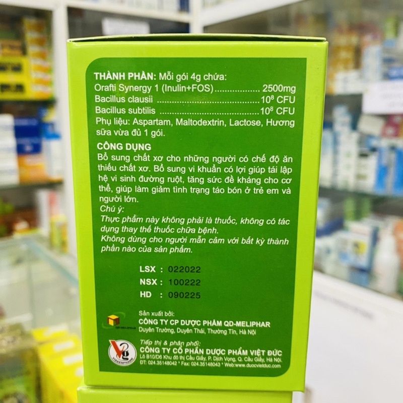 ✅ [Chính Hãng] Bio-acimin Fiber sự kết hợp của chất xơ hoà tan và các men vi sinh giúp làm giảm tình trạng táo bón