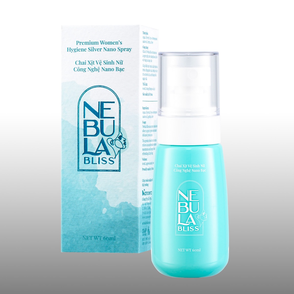 Dung Dịch Vệ Sinh Phụ Nữ Dạng Xịt Nano Bạc Nebula Bliss 60ml