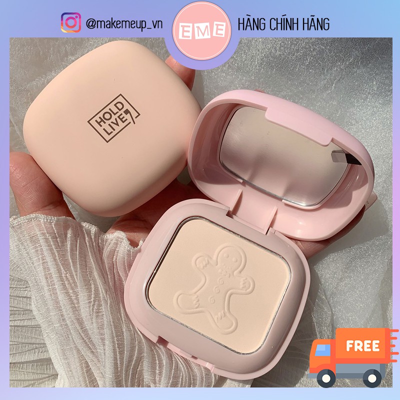 Phấn phủ cookie dạng nén chống thấm nước HoldLive light oil control
