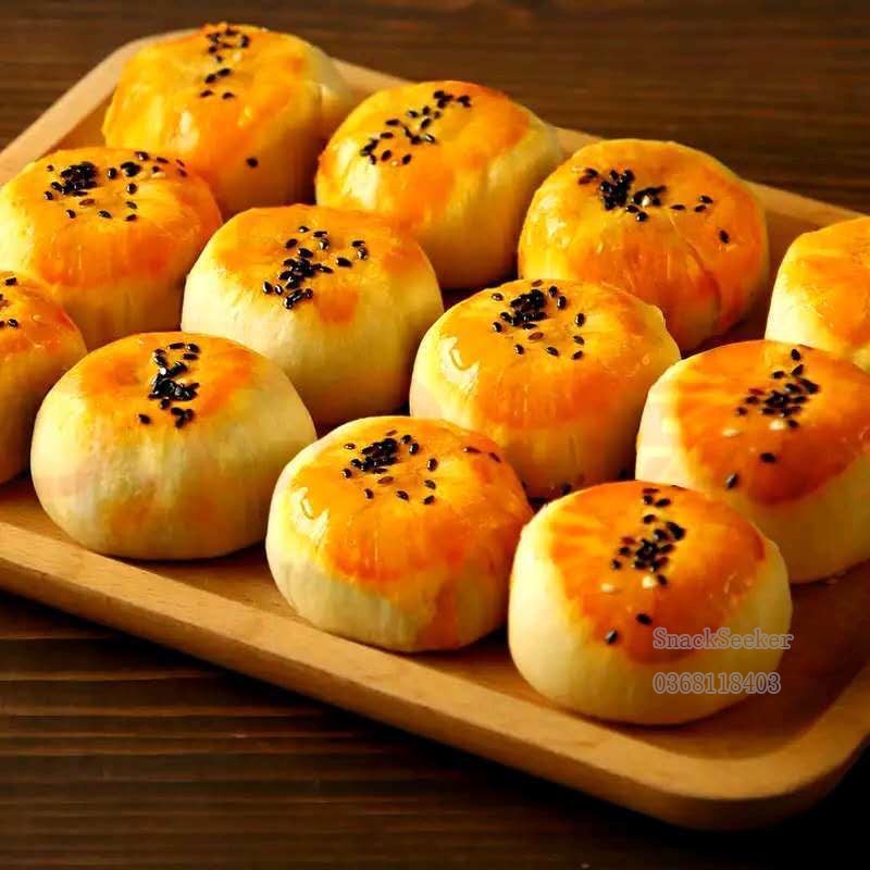 Bánh Trứng Chảy Ngàn Lớp - Bánh Trứng Chảy ăn vặt Trung Quốc hot