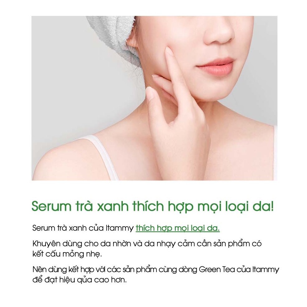 Serum Itammy Trà Xanh BoSeong Hàn Quốc dành cho Da nhờn và nhạy cảm