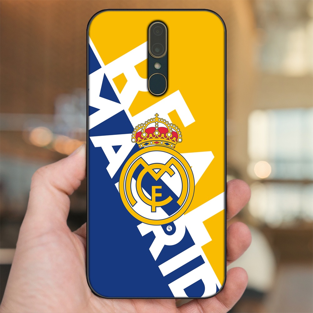 Ốp lưng Oppo F11 viền đen in hình Real Madrid