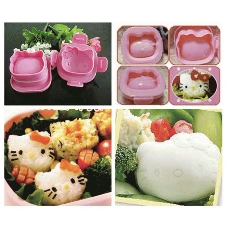 Khuôn Làm Cơm Nắm Hình HELLO KITTY Sáng Tạo