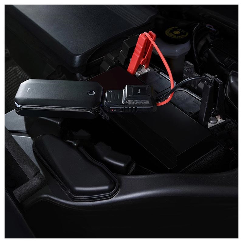 Bộ Kích Nổ Ô Tô Xe Hơi Đa Năng Khẩn Cấp Kiêm Pin Dự Phòng Baseus Super Energy Car Jump Starter Pro CRJS01 8000mAh