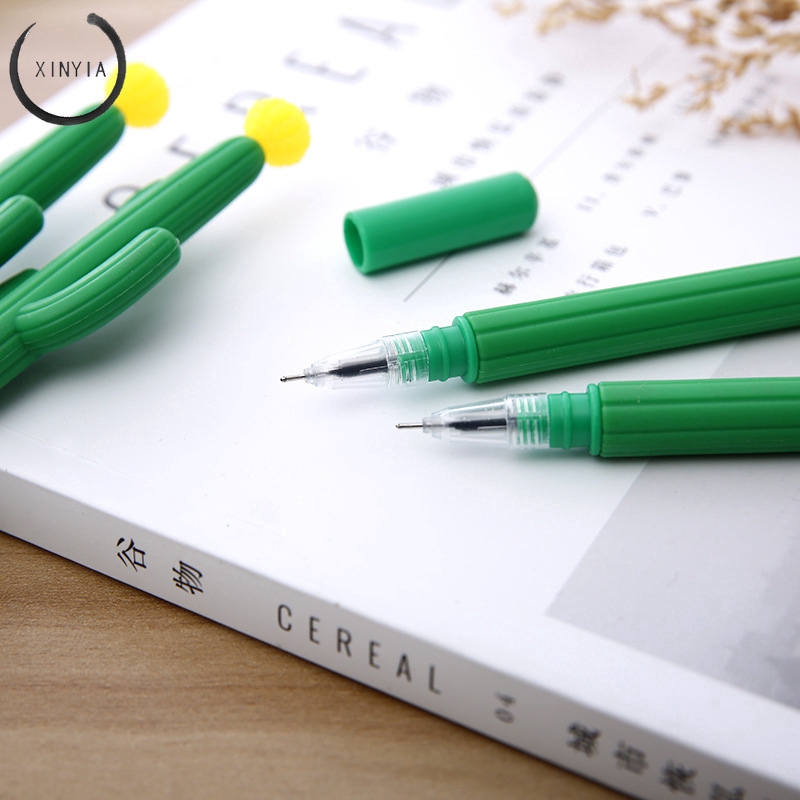 Fountain Pen Soft Gum Cactus Gel Pen Văn phòng phẩm sáng tạo Chữ ký Pen Pen