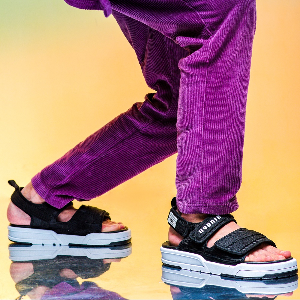 Giày Sandal Nam Vento Chính Hãng CANNON SD10035 Màu Đen