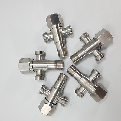 Van tê cầu inox 304, chia áp van T, van F