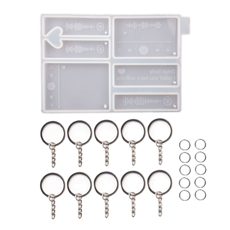 Khuôn Silicone Làm Mặt Dây Chuyền / Móc Khóa Hình Máy Nghe Nhạc Diy