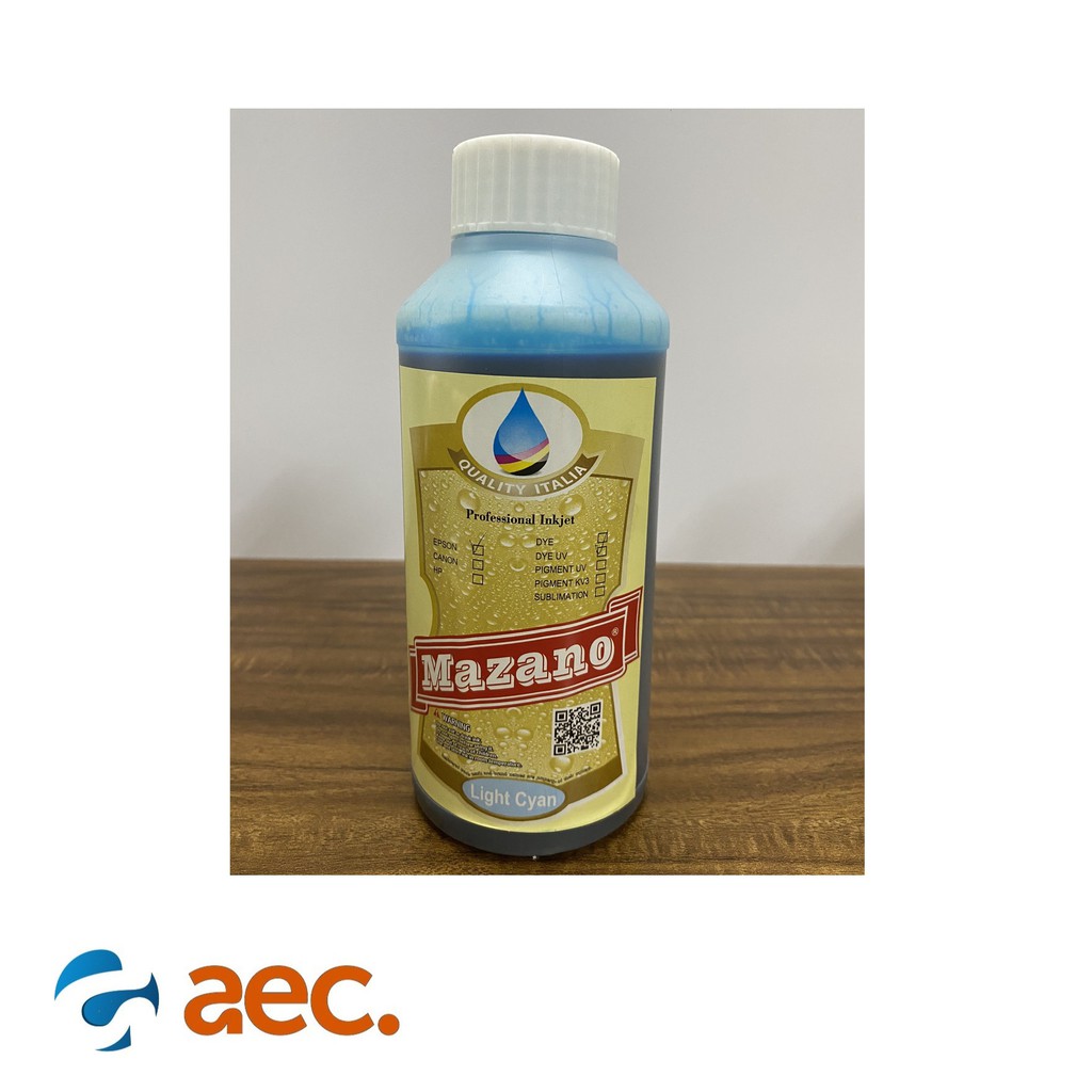 Mực Dye UV chất lượng cao, chống bay màu thương hiệu Mazano chai 500ml màu LC  dùng cho các máy in phun Epson
