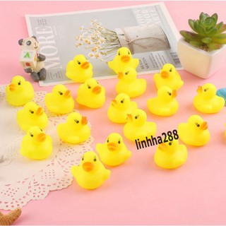 Sét 10 con vịt thả bồn tắm bóp kêu múp míp đồ chơi cho bé