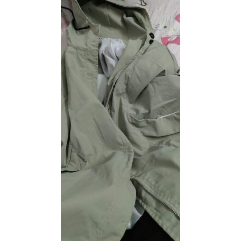 Áo khoác dáng mangto chất kaki