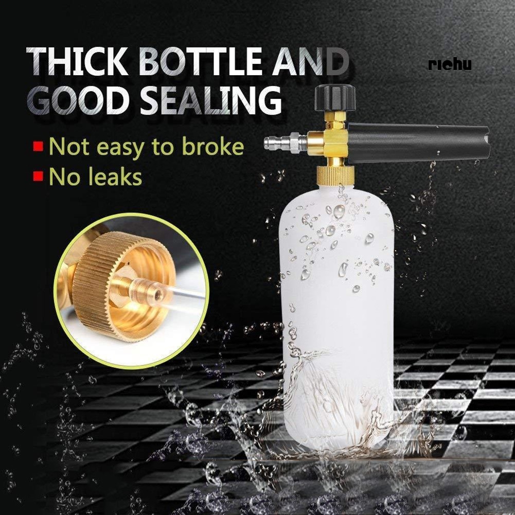 Bình Xịt Bọt Tuyết Rửa Xe Hơi RI + Đai Ốc Xoay Điều Chỉnh Được Kèm Bình Đựng Xà Phòng 1L