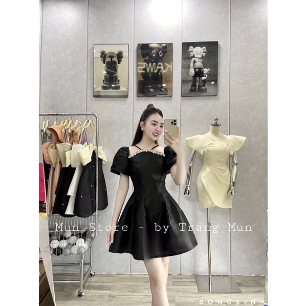 Váy tafta đính đá