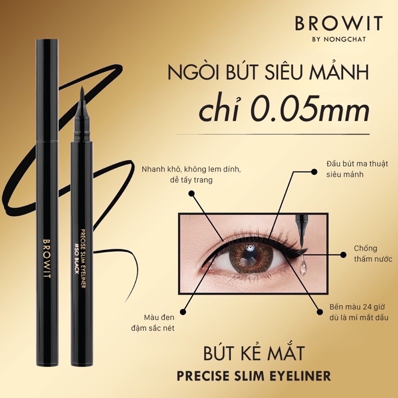 KẺ MẮT SIÊU MẢNH BROWIT PRECISE SLIM EYELINER