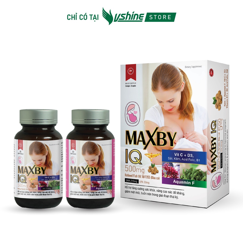 Maxby IQ - Bồi bổ cơ thể, tăng cường đề kháng cho mẹ bầu