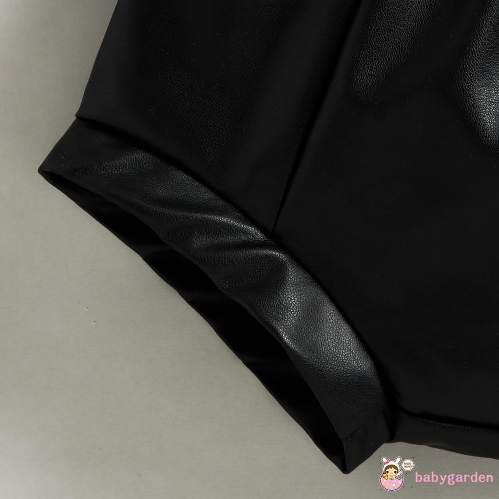 Set Áo Thun Tay Ngắn + Quần Dài Màu Đen Cho Bé 6 Tháng Tuổi