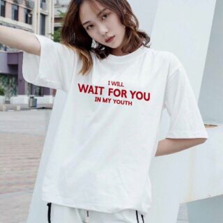 Áo tay lỡ i will wait for you sn061 tli392