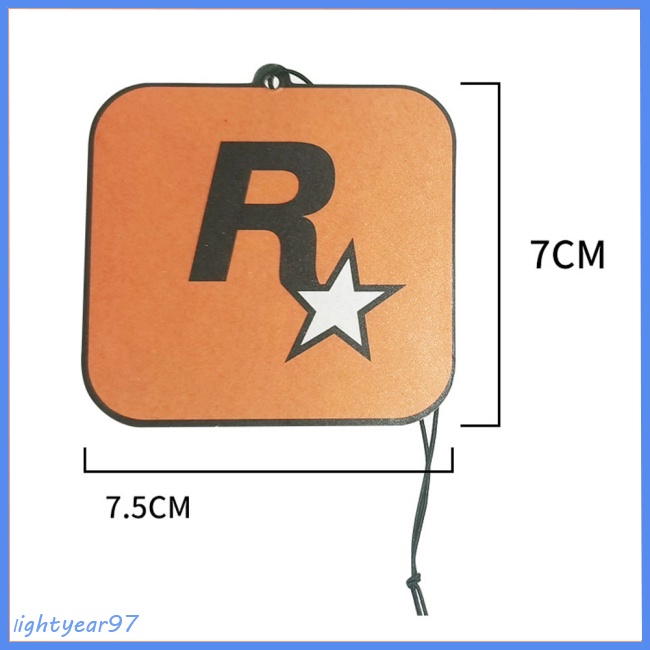 Thẻ Khuếch Tán Hương Thơm Trang Trí Nội Thất Xe Hơi Hình Ngôi Sao R-Letter Gta