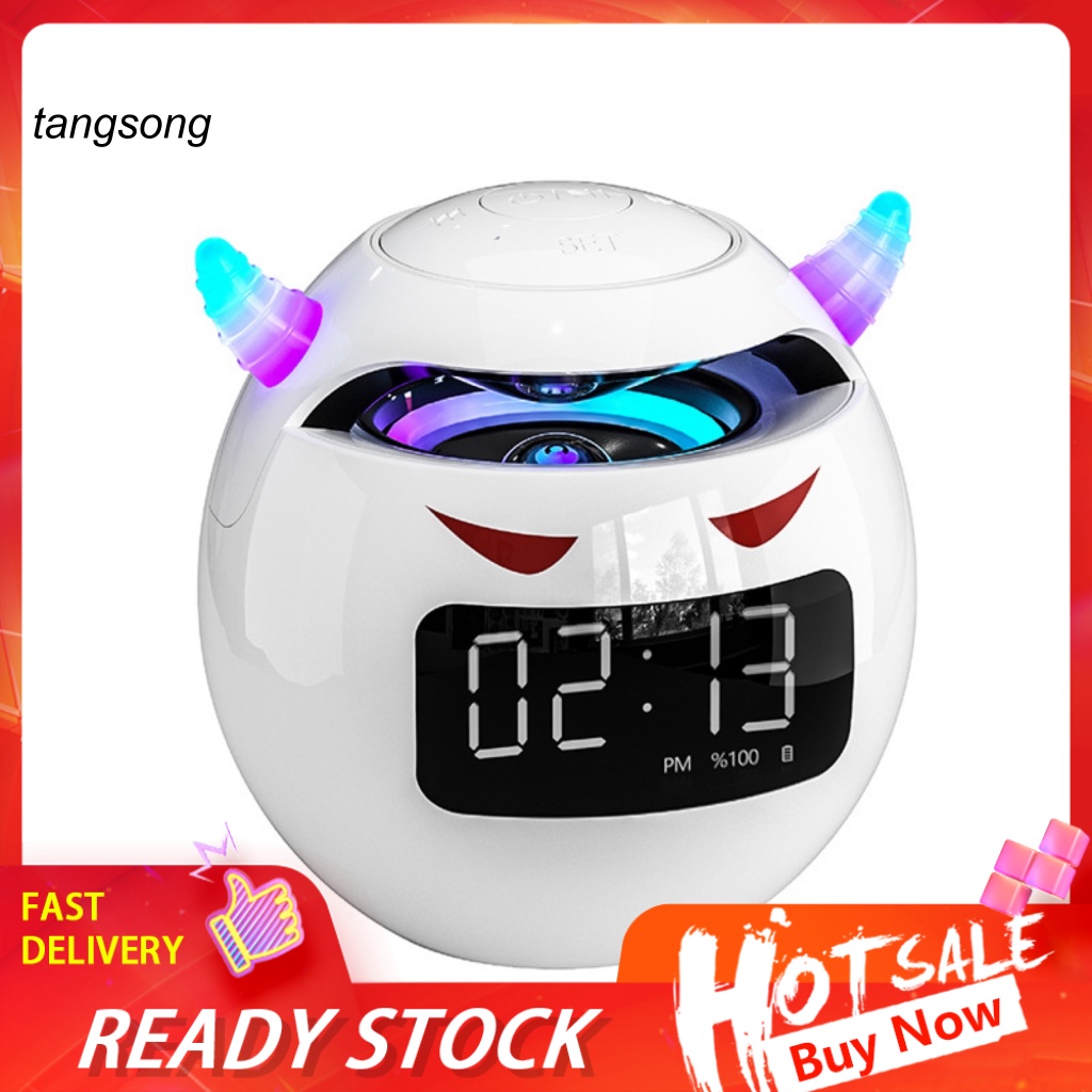 Loa Bluetooth Không Dây Âm Thanh Siêu Trầm Có Đồng Hồ Báo Thức Kích Thước 5.1