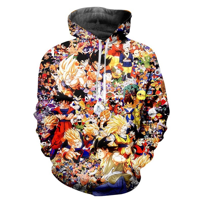 DRAGON BALL Áo Khoác Hoodie Tay Dài In Hình Son Goku 3d Cá Tính Cho Nam | BigBuy360 - bigbuy360.vn