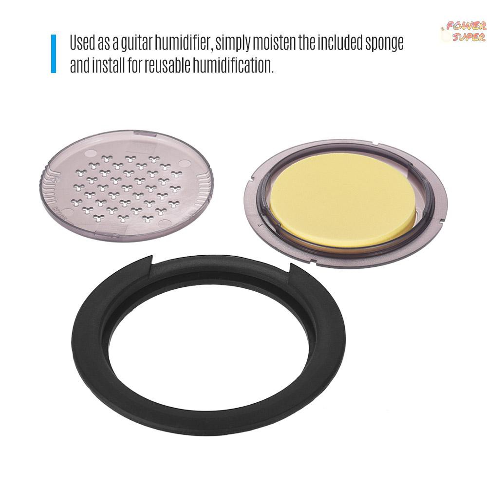 PSUPER VERTECHnk SM-20 3-in-1 Acoustic Guitar Sound Hole Cover Humidifier Moisture Reservoir Dehumidifier for 99-101mm Guitar Sound Hole