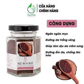 Bột Ngũ Hoa hữu cơ SUZIKO nguyên chất 140G | Đắp mặt nạ ngừa mụn, dưỡng da trắng da, chống lão hóa hiệu quả