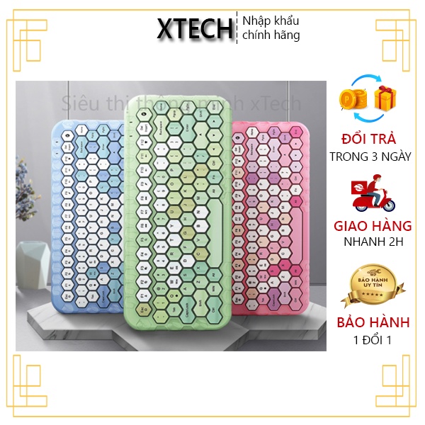 Bàn phím bluetooth không dây Mofii Honey BT - Tương thích IPad, Mac, Laptop,...- Hàng chính hãng có sẵn