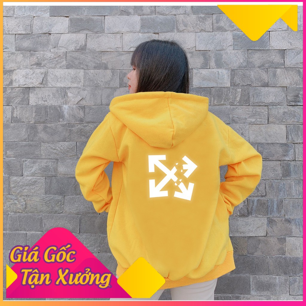 Áo Khoác Nỉ Hoodie Phản Quang Off White PQ35KN TL