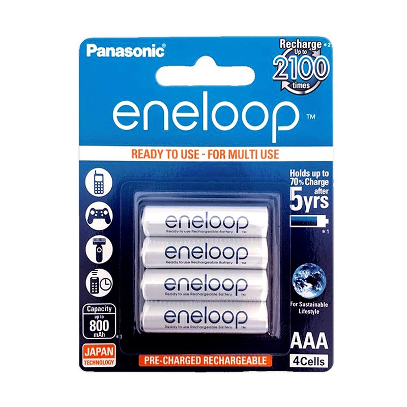 Pin đũa sạc Eneloop Panasonic AAA 750mAh (Chính hãng)