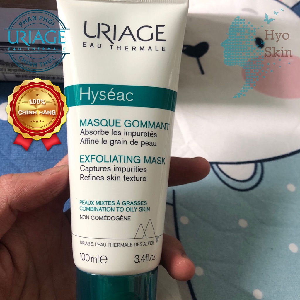 Mặt Nạ Tẩy Tế Bào Chết Da Dầu, Da Mụn URIAGE HYSEAC MASQUE GOMMANT 100ml