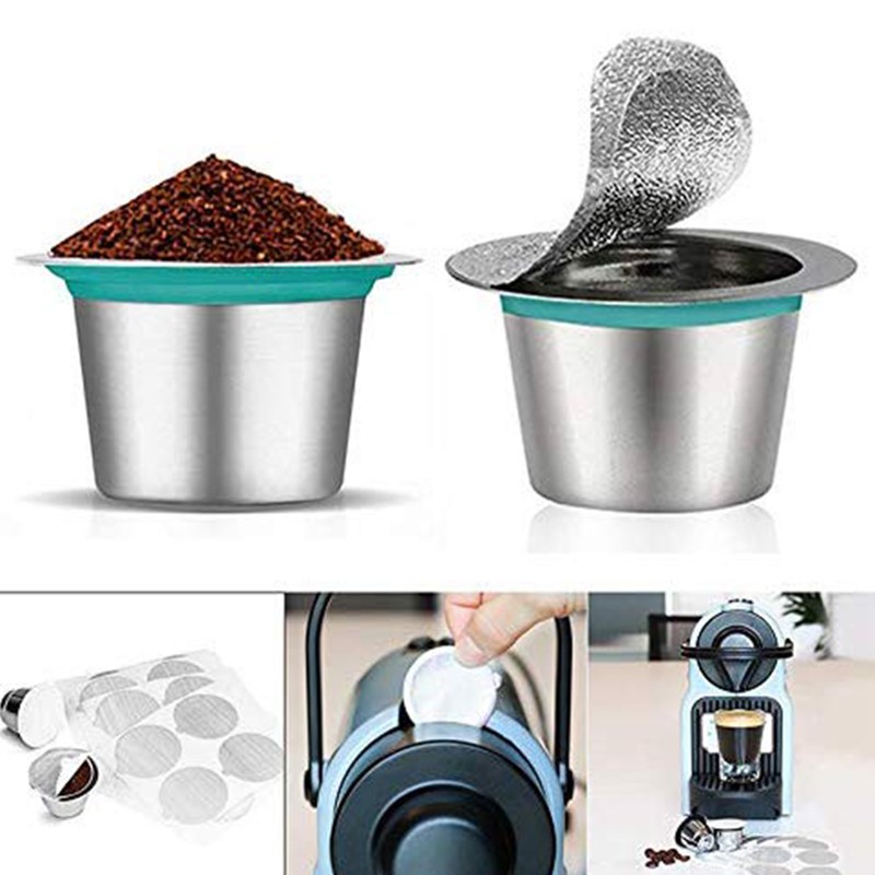 Cốc Lọc Cà Phê Được Làm Từ Thép Không Gỉ 10 Cup 120 Con Dấu