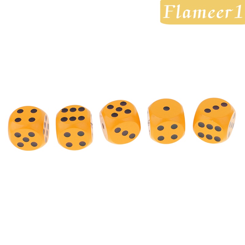 Set 1 / 5 Khối Xúc Xắc D6 Góc Tròn Đồ Chơi Cho Trẻ Em